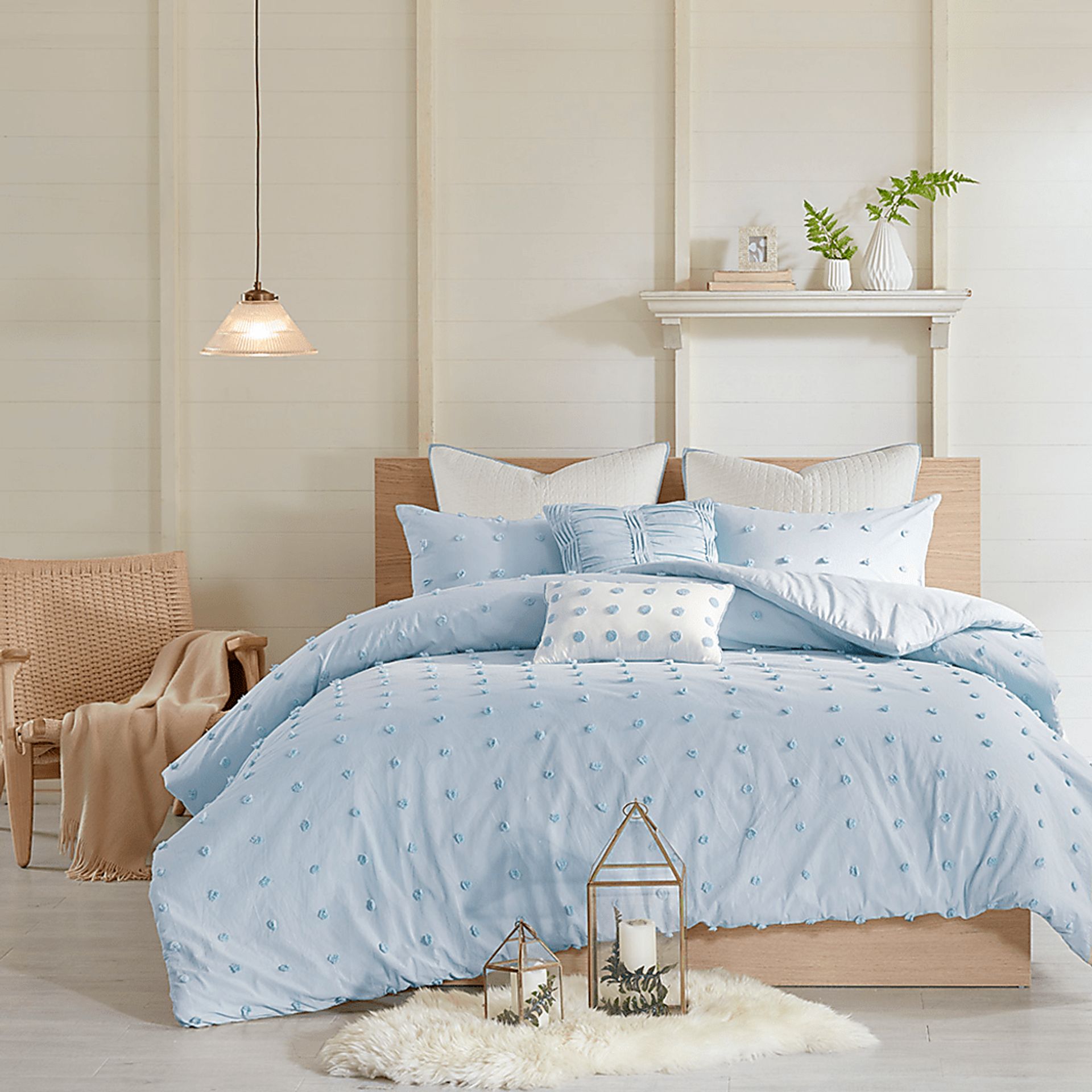 Stroelitz Blue 7 Pc Full/Queen Duvet Set - Image 13