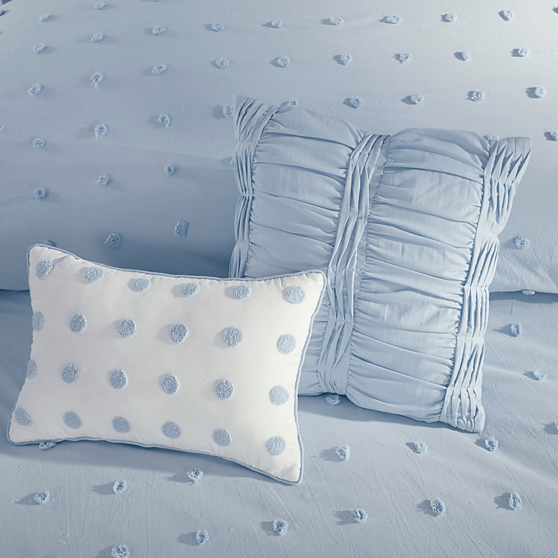 Stroelitz Blue 7 Pc King/California King Duvet Set - Image 6