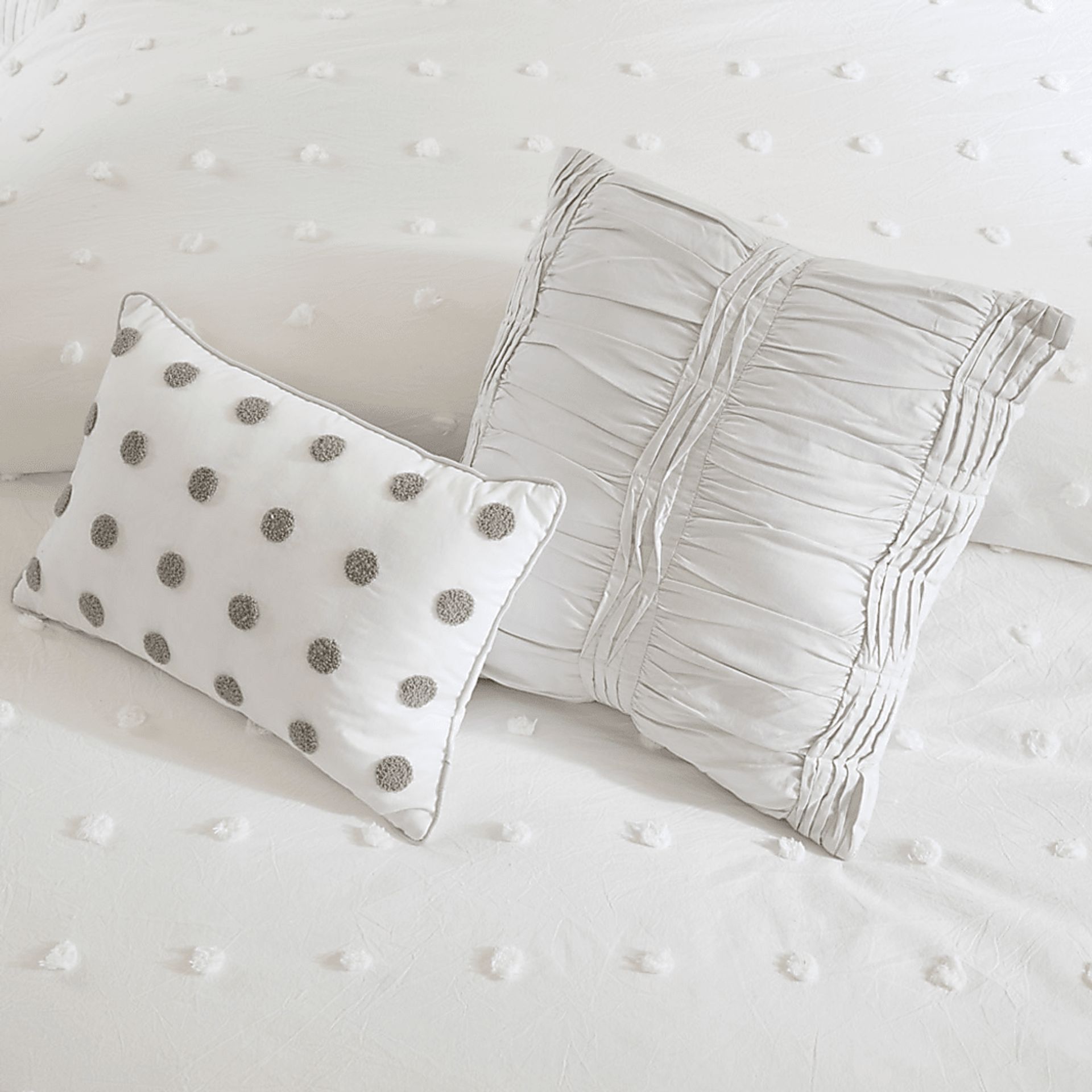 Stroelitz Ivory 7 Pc King/California King Duvet Set - Image 2