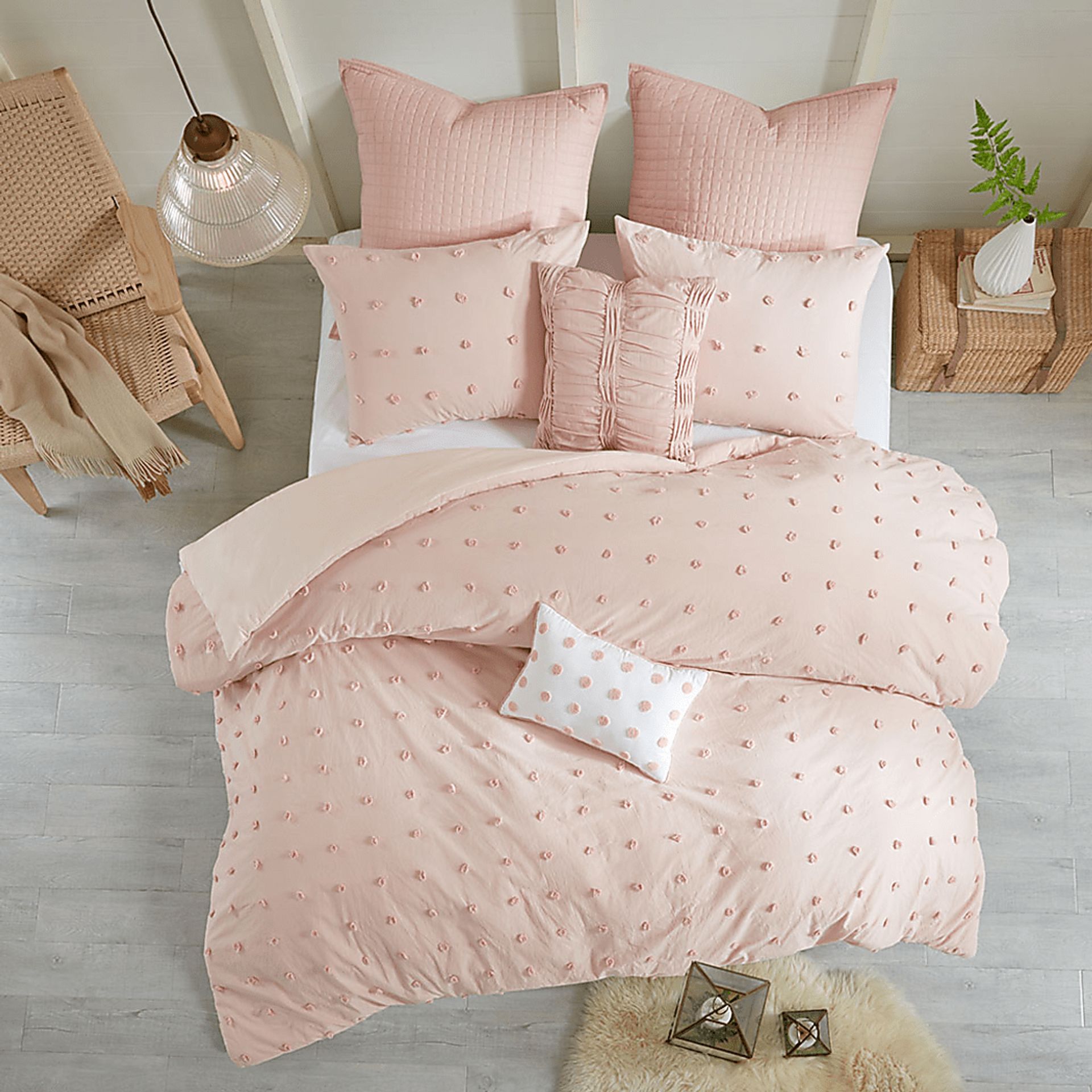 Stroelitz Pink 7 PC King/California King Duvet Set - Image 16