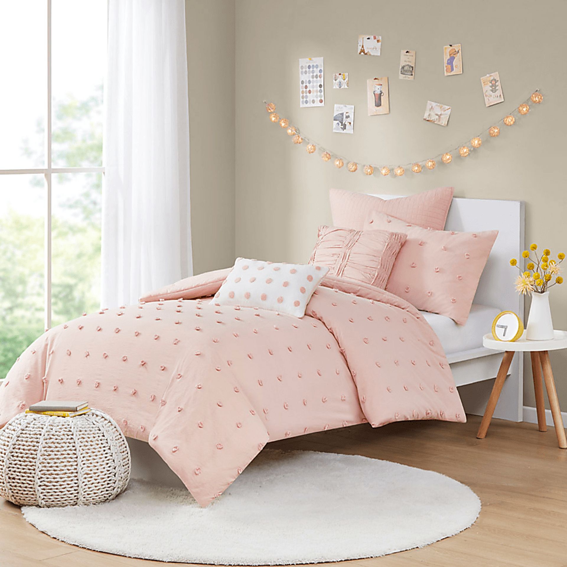 Stroelitz Pink 7 PC King/California King Duvet Set - Image 1