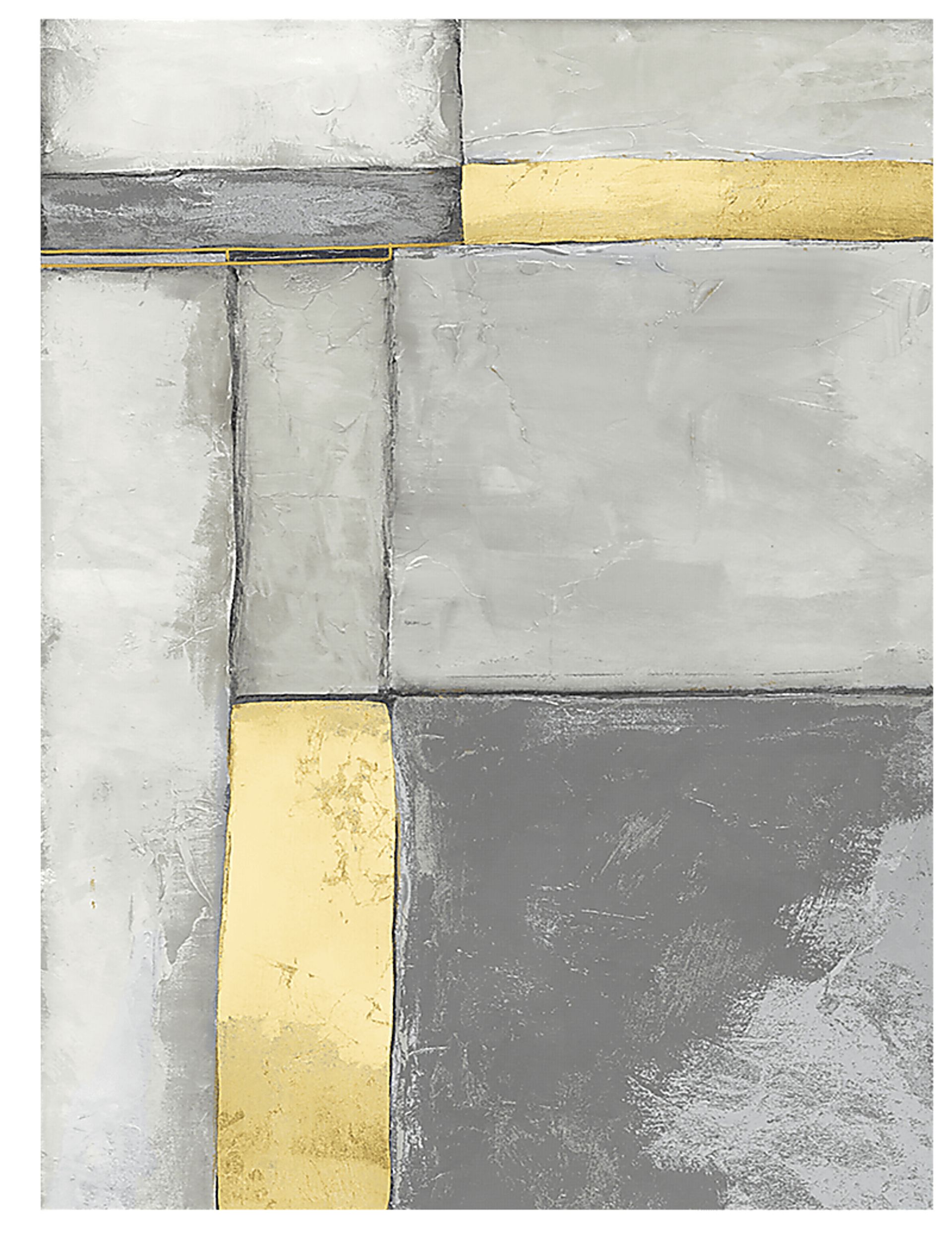 Strong Foundation I Gray Artwork - Image 1