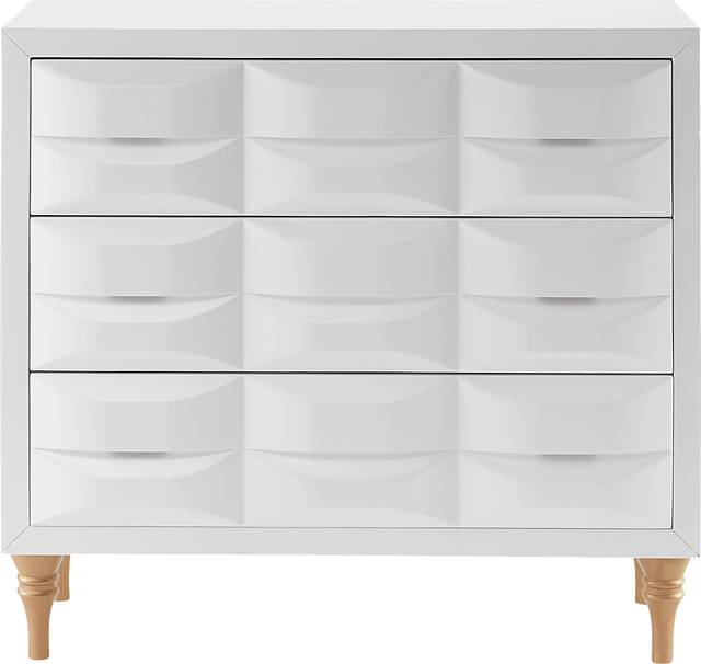 Strother White Accent Cabinet - Thumbnail - Image 2