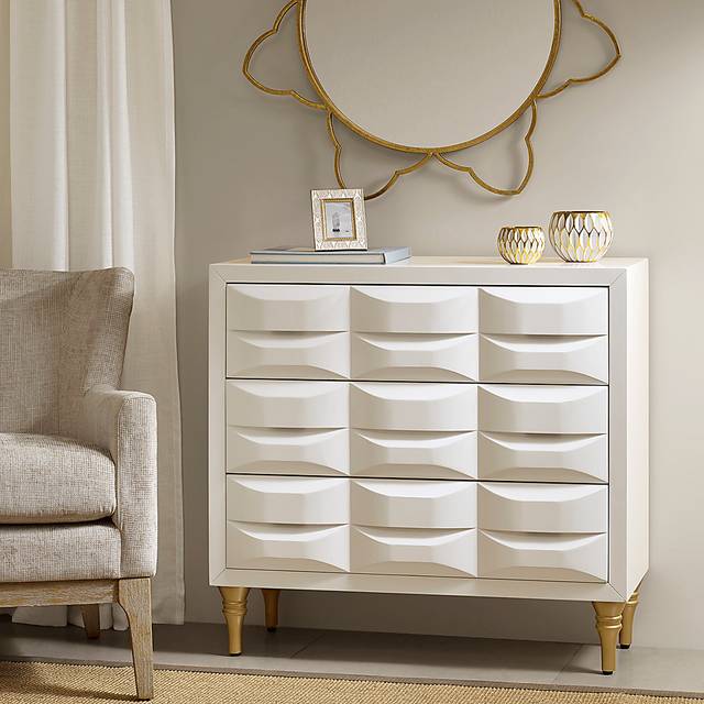 Strother White Accent Cabinet - Thumbnail - Image 3