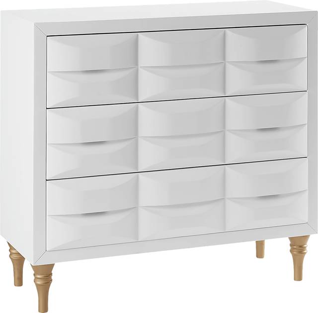 Strother White Accent Cabinet - Thumbnail - Image 1