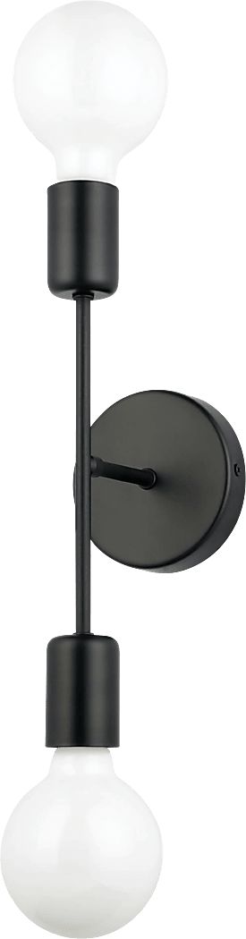 Stryker Oaks Black Sconce