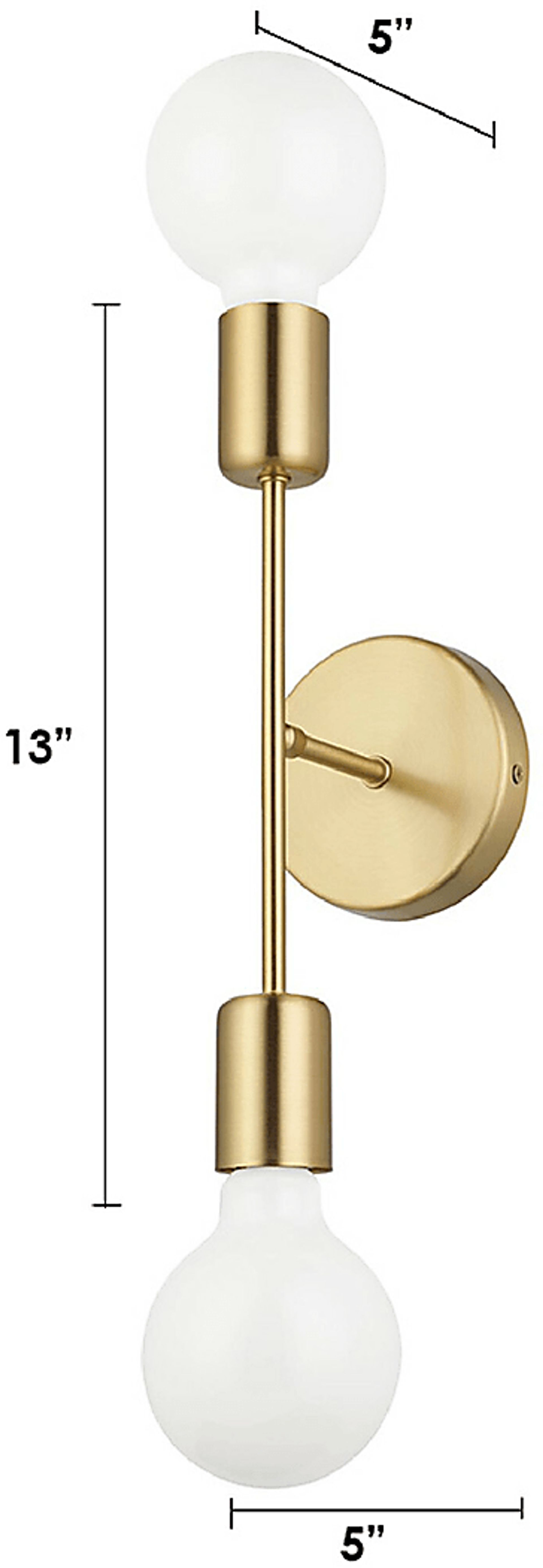 Stryker Oaks Gold Sconce - Image 3