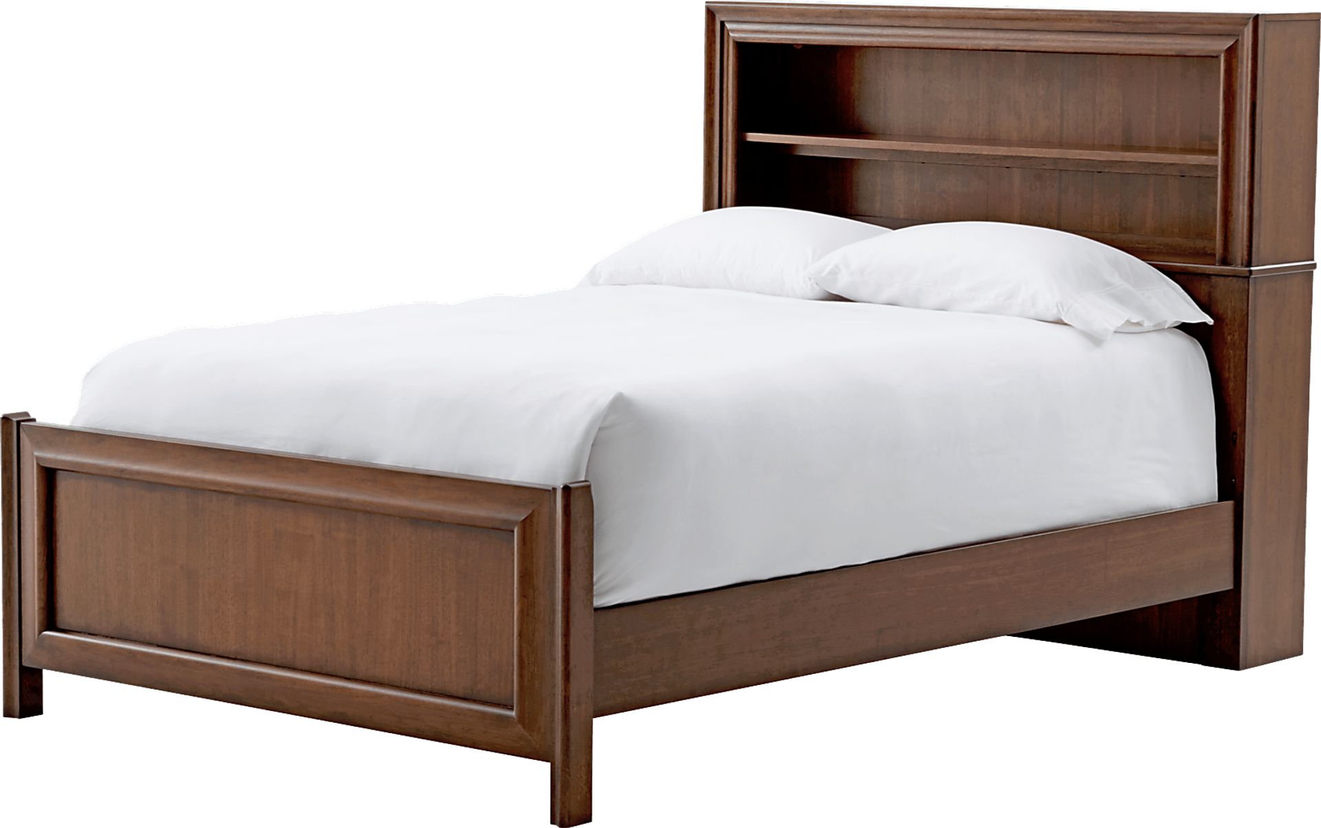 Studio Guild Brown 4 Pc Full Bookcase Bed - Image 1