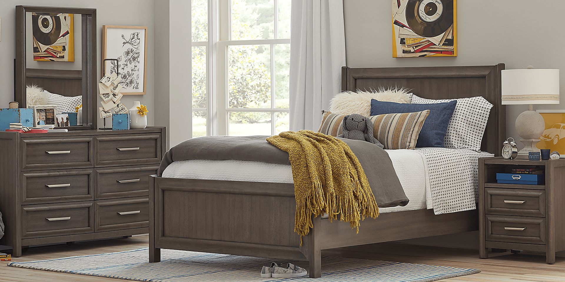 Studio Guild Gray 6 Pc Full Panel Bedroom - Image 1