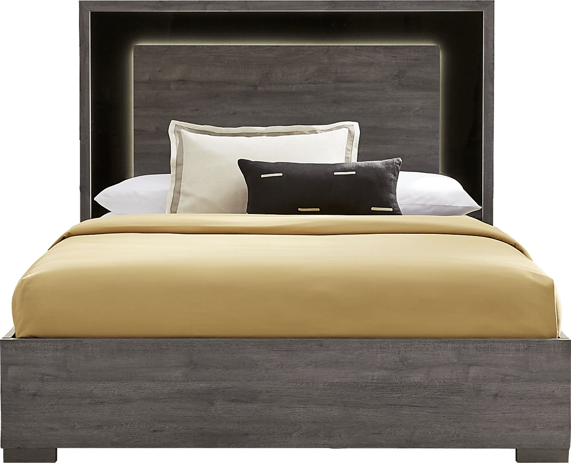 Studio Place Dark Gray 3 Pc King Panel Bed - Image 1
