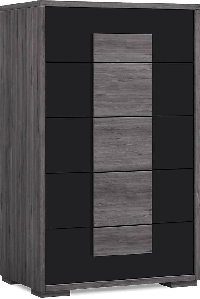 Studio Place Dark Gray 5 Pc Queen Panel Bedroom - Thumbnail - Image 6