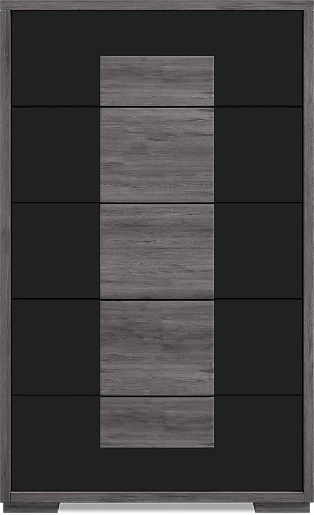 Studio Place Dark Gray 5 Pc Queen Panel Bedroom - Thumbnail - Image 5