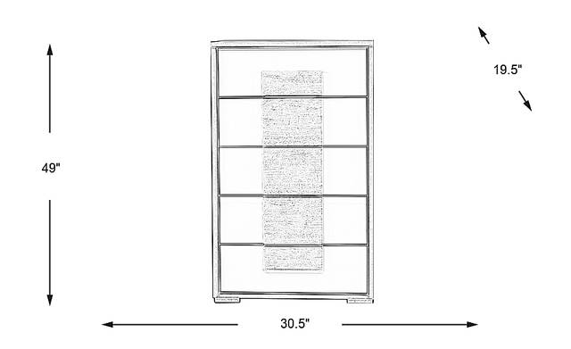 Dimension Image. Please refer to the Dimension Tab on this page for dimension details.