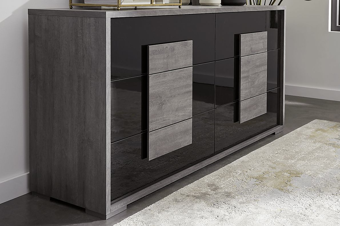 Studio Place Dark Gray 5 Pc Queen Panel Bedroom Rooms To Go