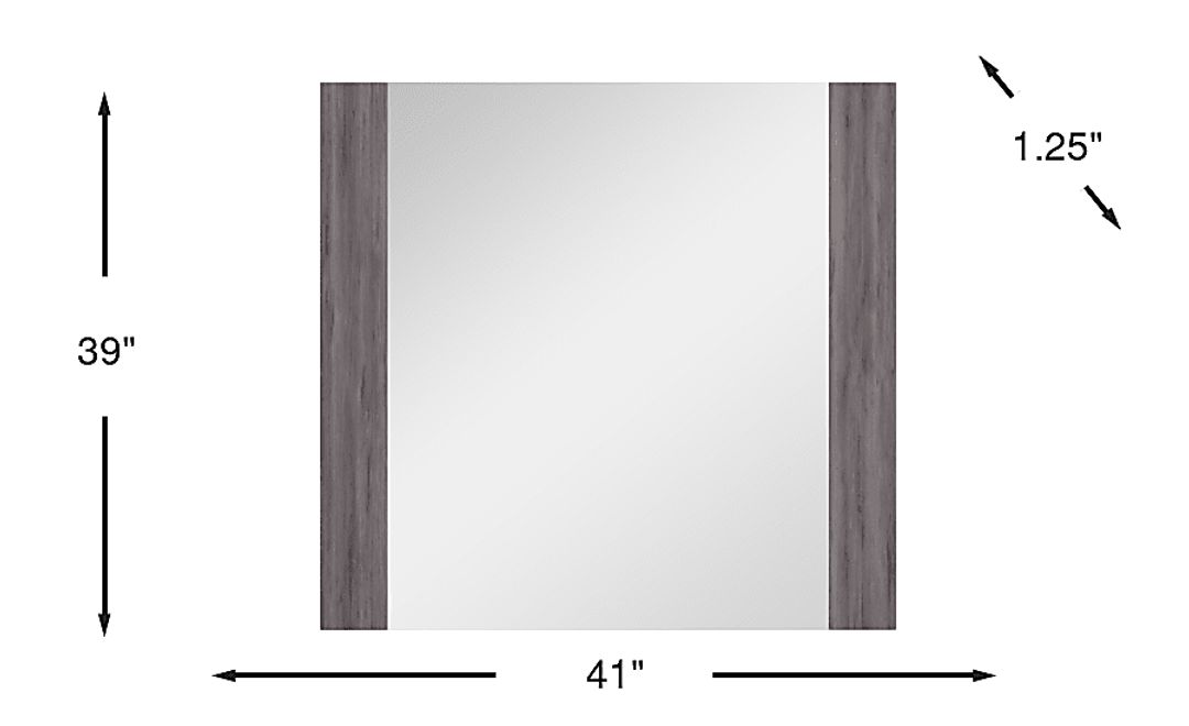 Studio Place Dark Gray Mirror