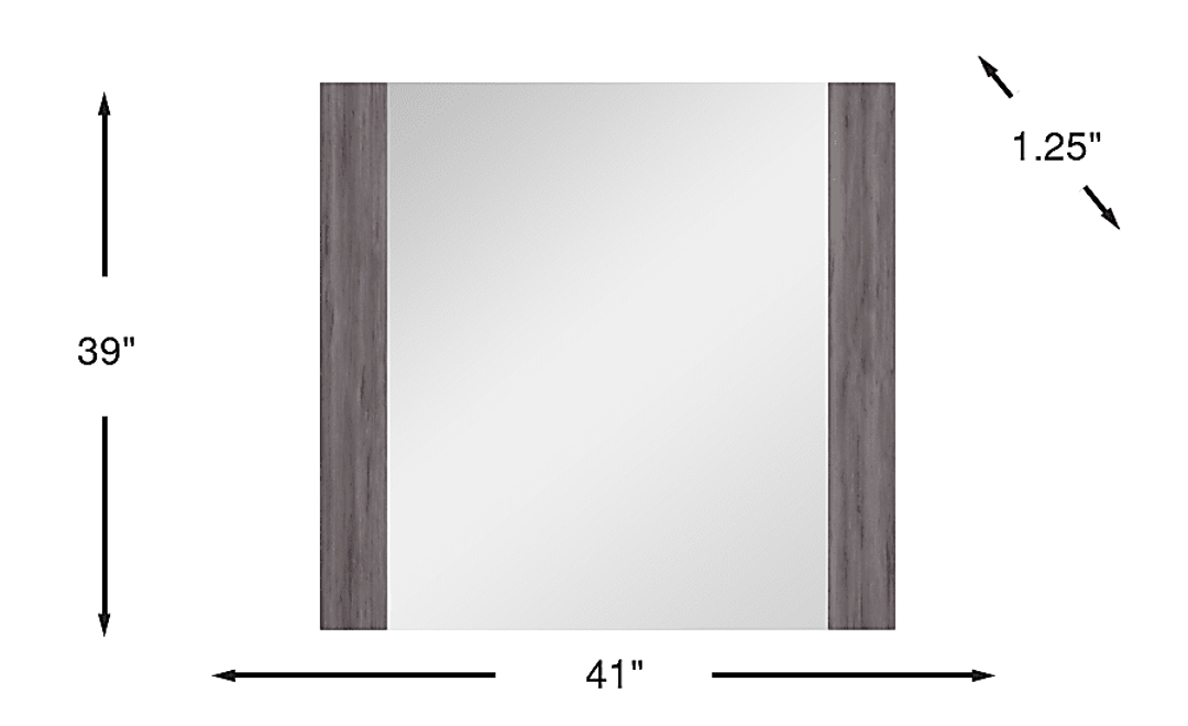 Studio Place Dark Gray Mirror