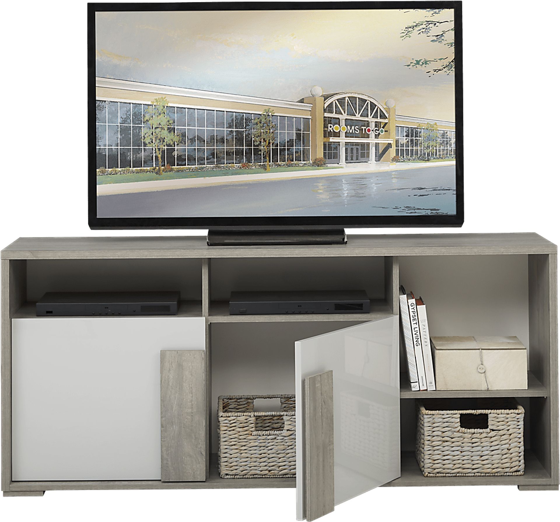 Studio Place Gray 66 in. Console - Image 2