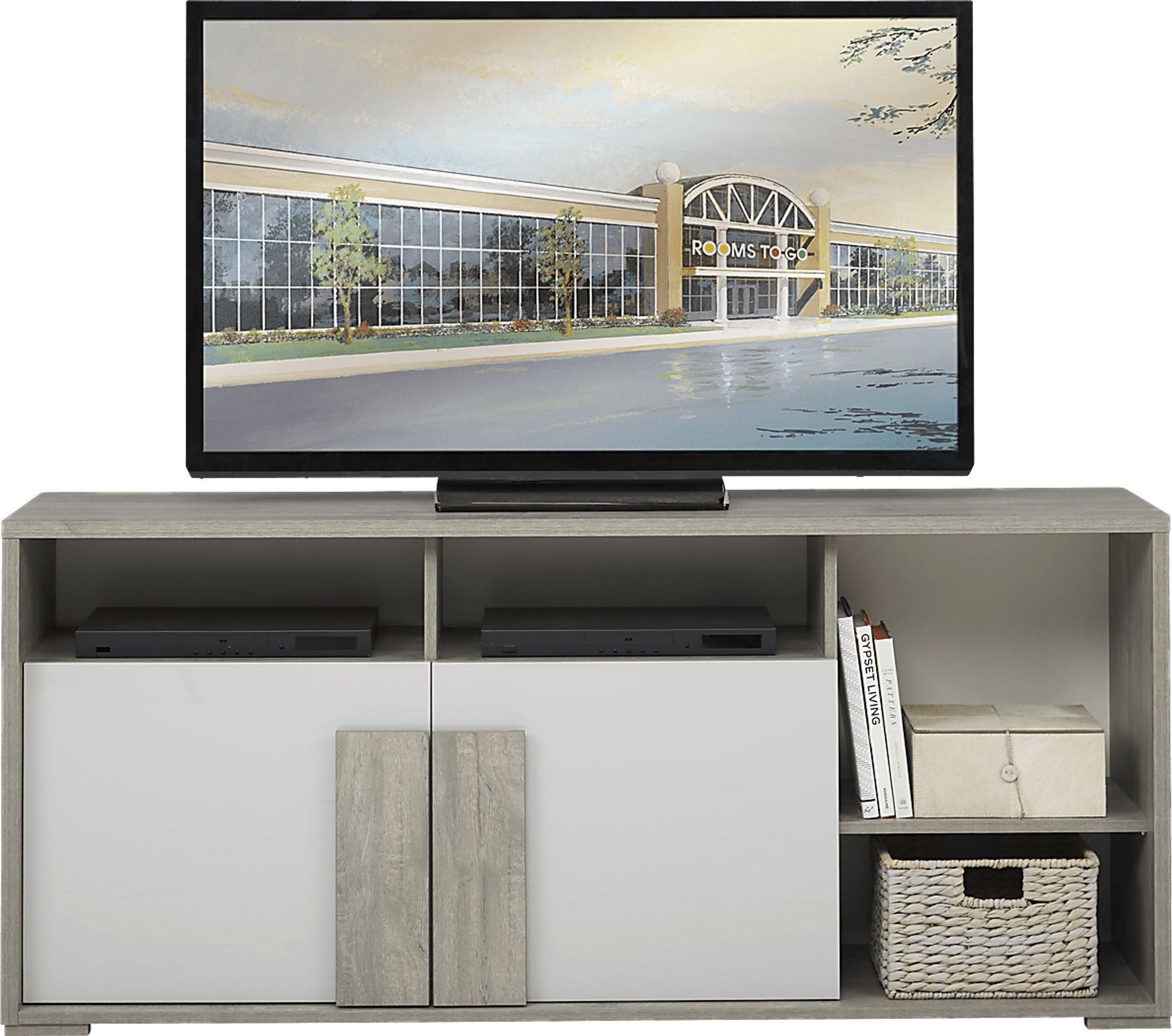 Studio Place Gray 66 in. Console - Image 1