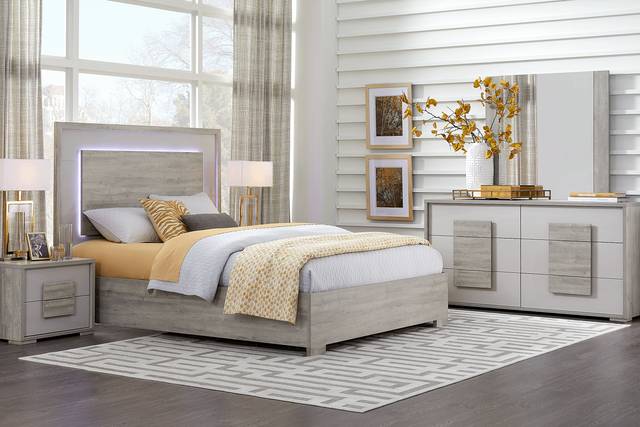 Studio Place Silver 7 Pc King Bedroom - Thumbnail - Image 1