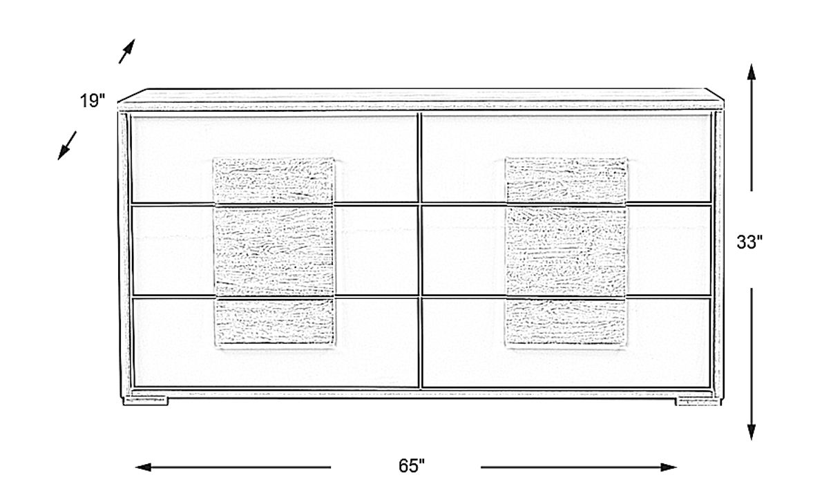 Studio Place Silver Dresser