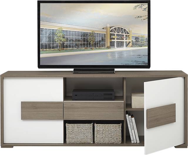 Studio Place Taupe 74 in. Console - Thumbnail - Image 2