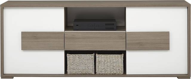 Studio Place Taupe 74 in. Console - Thumbnail - Image 3