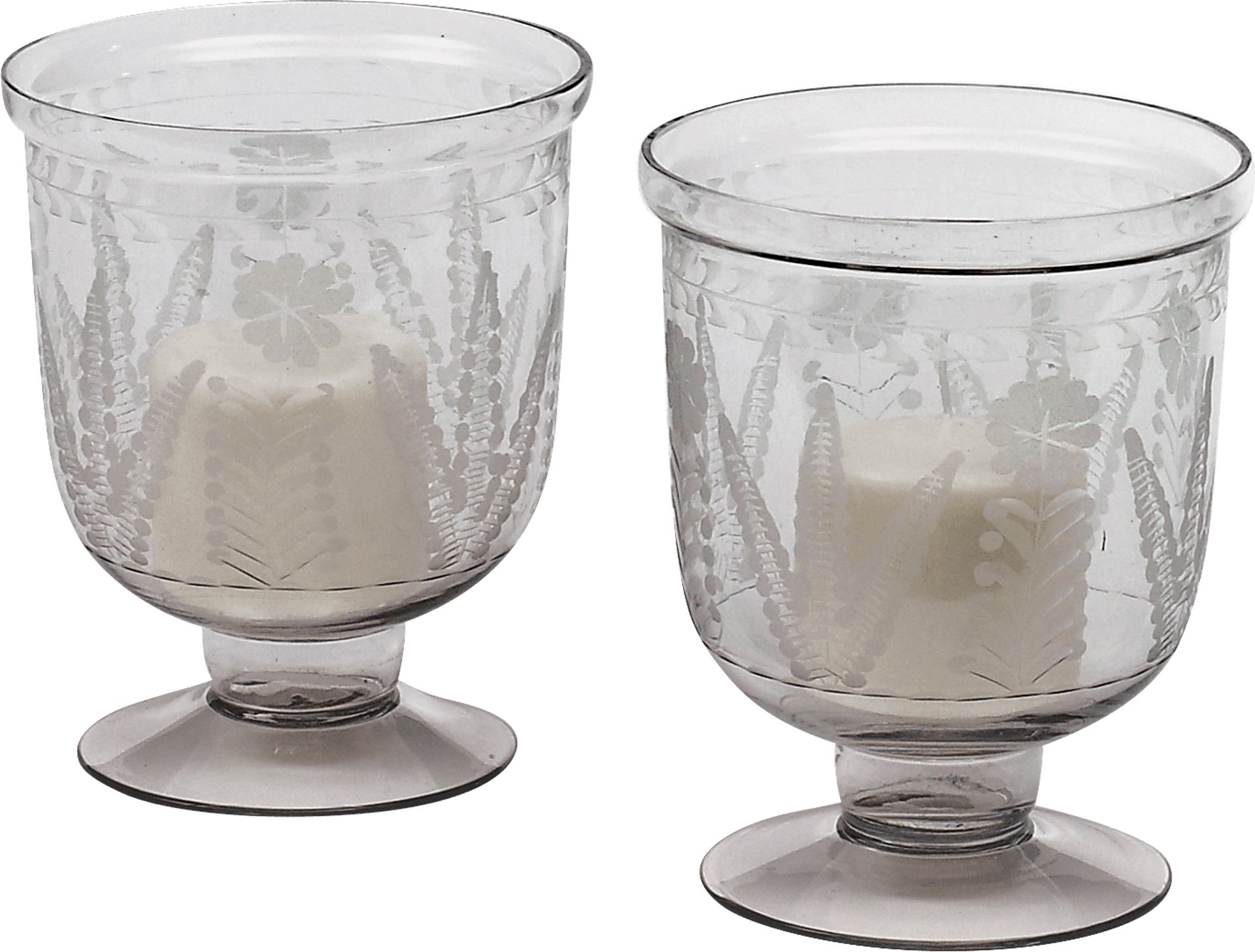 Stuebner Clear Candle Holder, Set of 2 - Image 1