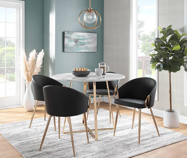 Stumberg I Black Dining Chair, Set of 2 - Thumbnail - Image 2