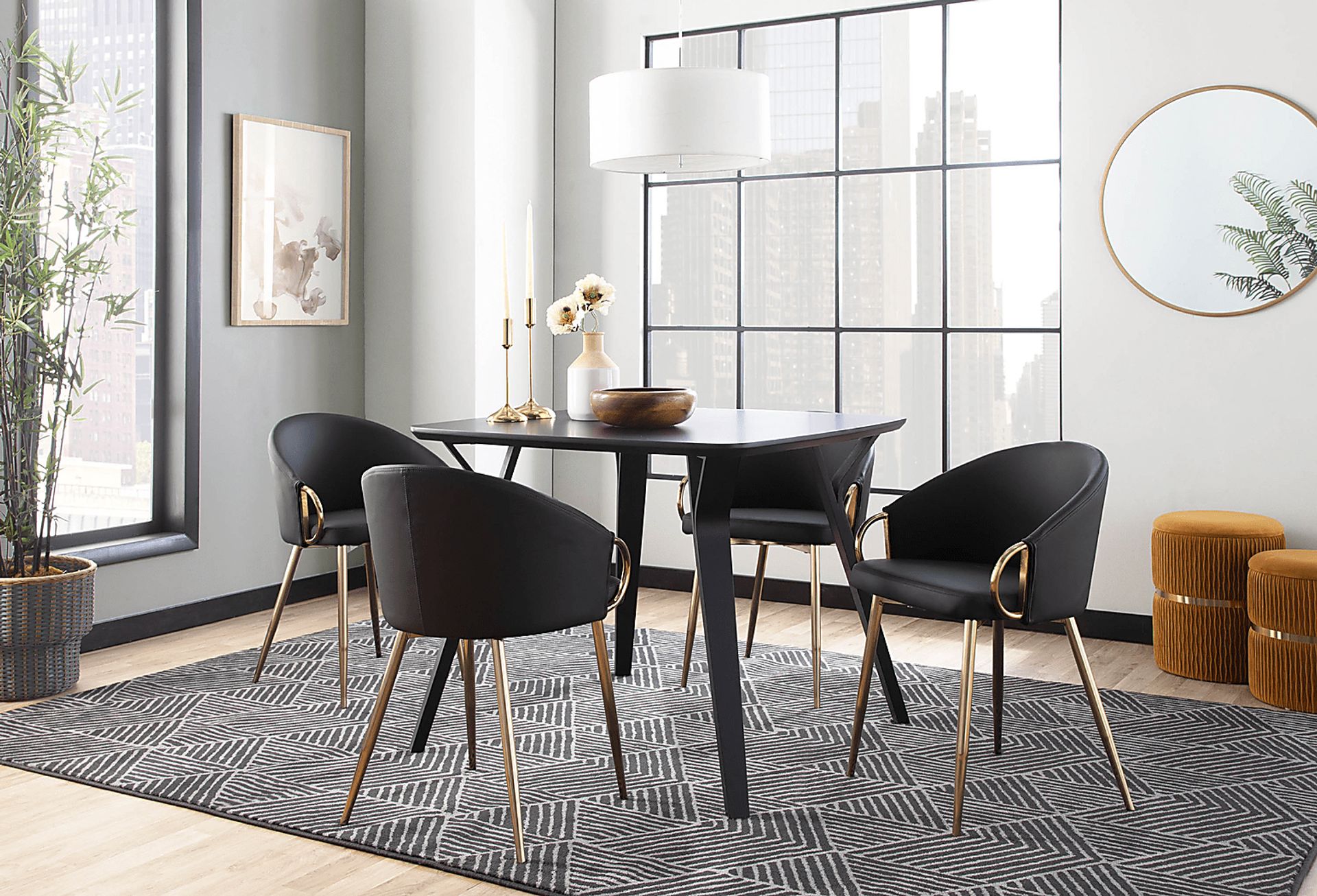 Stumberg I Black Dining Chair, Set of 2 - Image 4