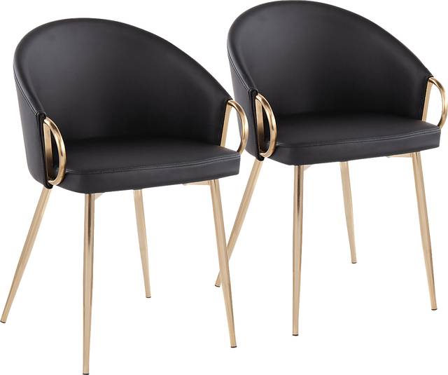 Stumberg I Black Dining Chair, Set of 2 - Thumbnail - Image 1