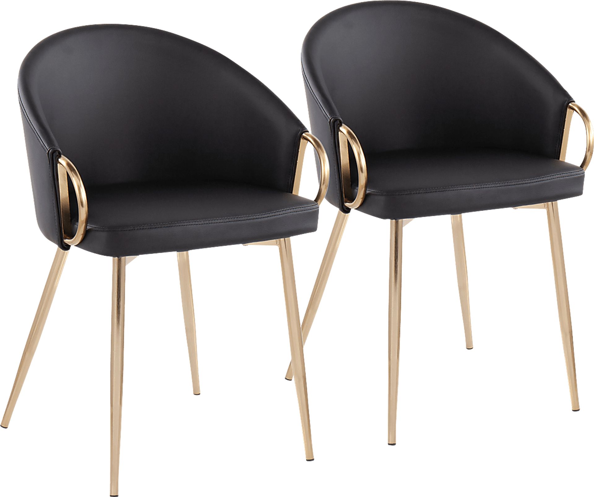 Stumberg I Black Dining Chair, Set of 2 - Image 1