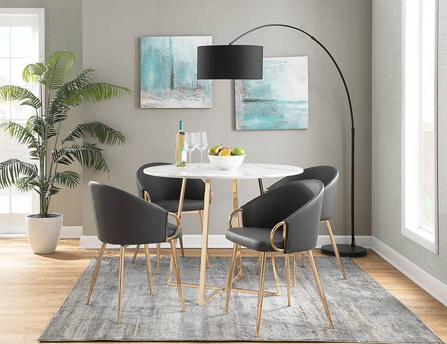 Stumberg I Gray Dining Chair, Set of 2 - Thumbnail - Image 2