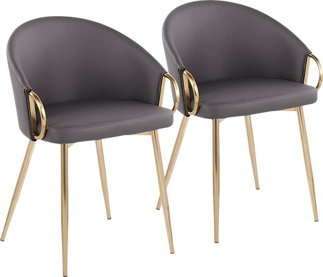 Stumberg I Gray Dining Chair, Set of 2 - Thumbnail - Image 1