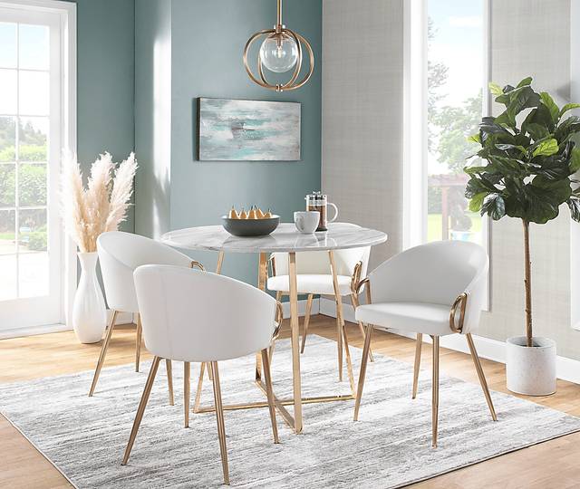 Stumberg I White Dining Chair, Set of 2 - Thumbnail - Image 3