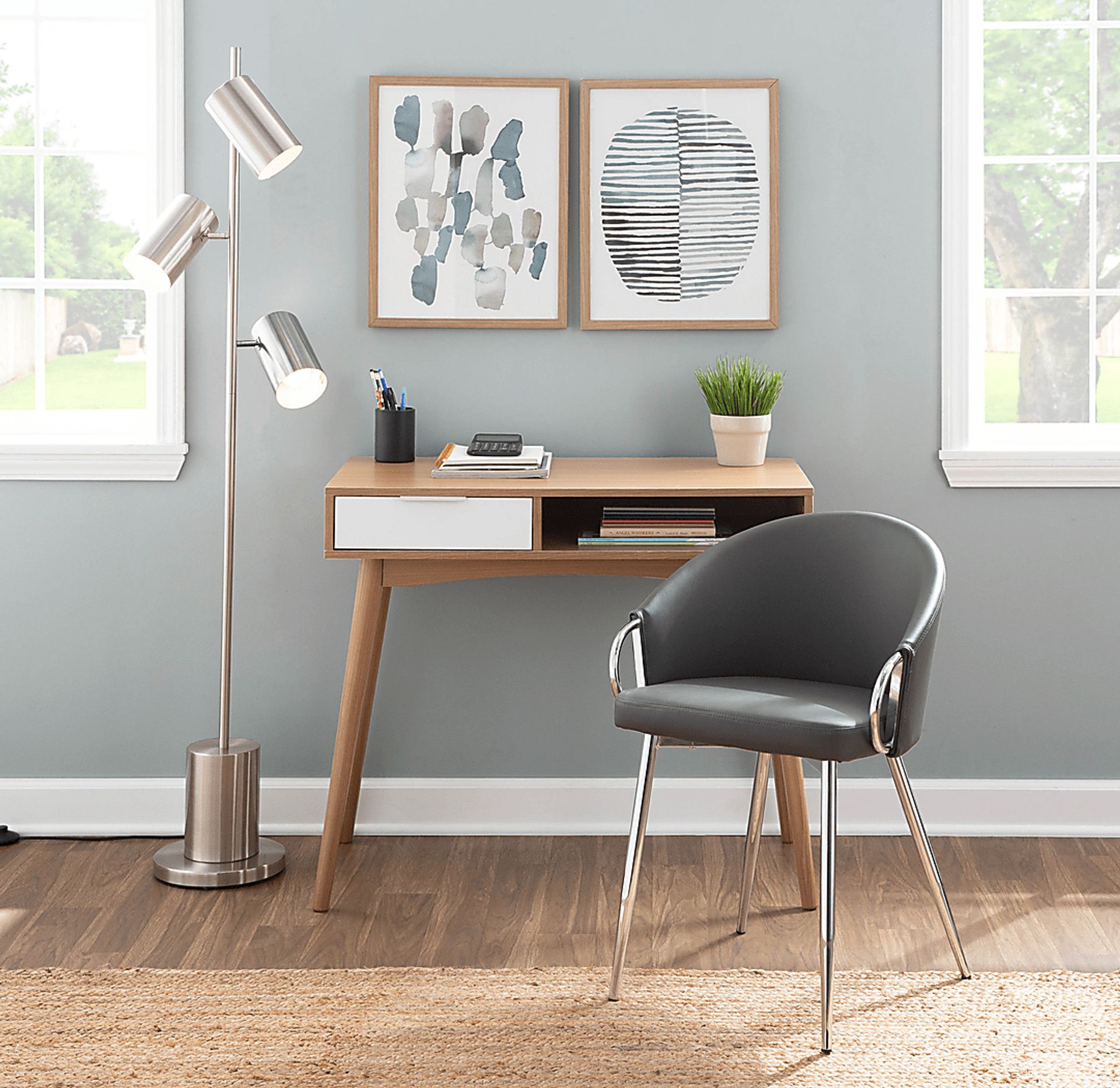 Stumberg II Gray Dining Chair, Set of 2 - Image 4