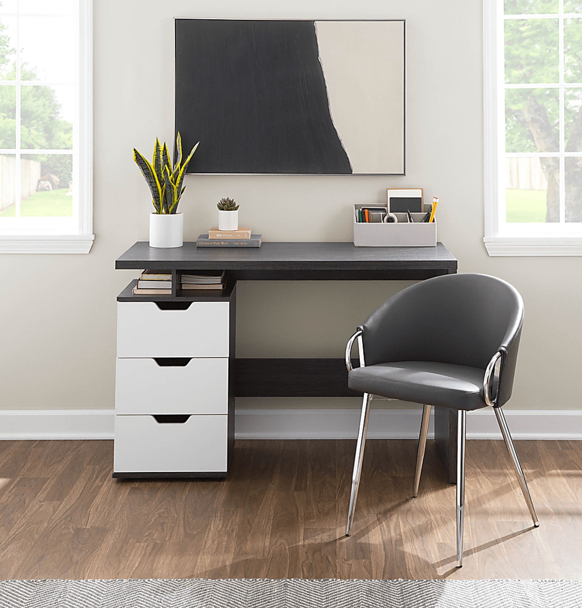 Stumberg II Gray Dining Chair, Set of 2 - Image 5