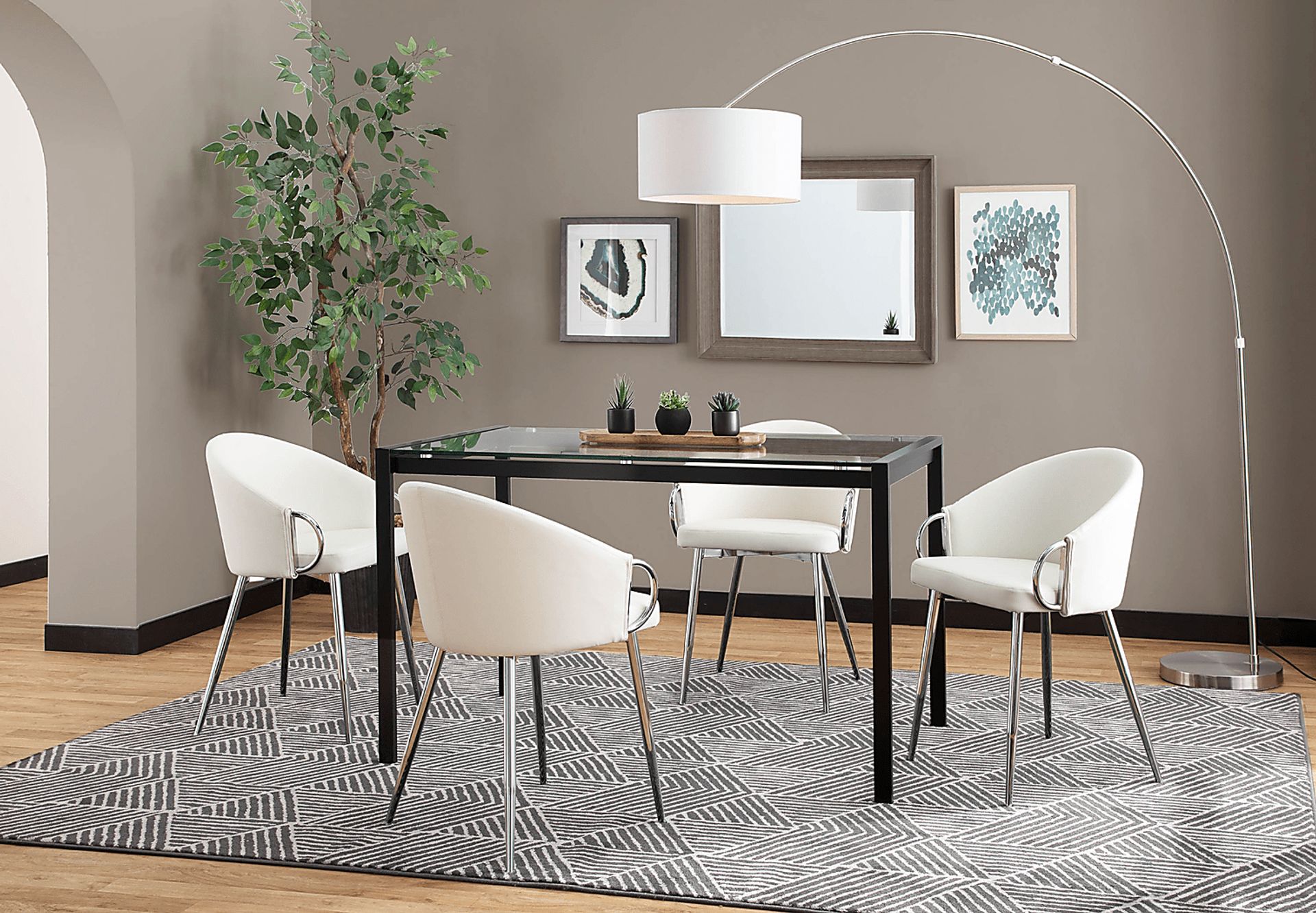 Stumberg II White Dining Chair, Set of 2 - Image 2