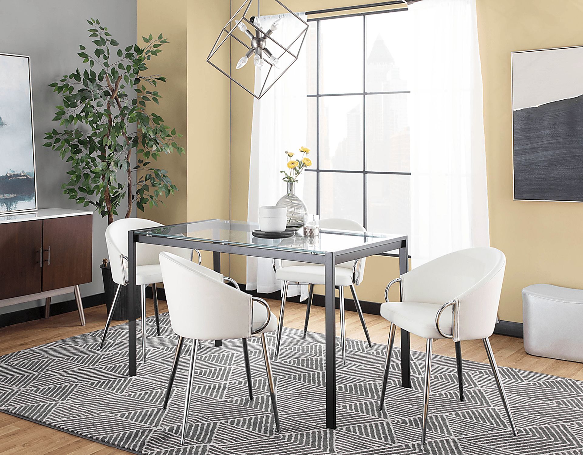 Stumberg II White Dining Chair, Set of 2 - Image 5