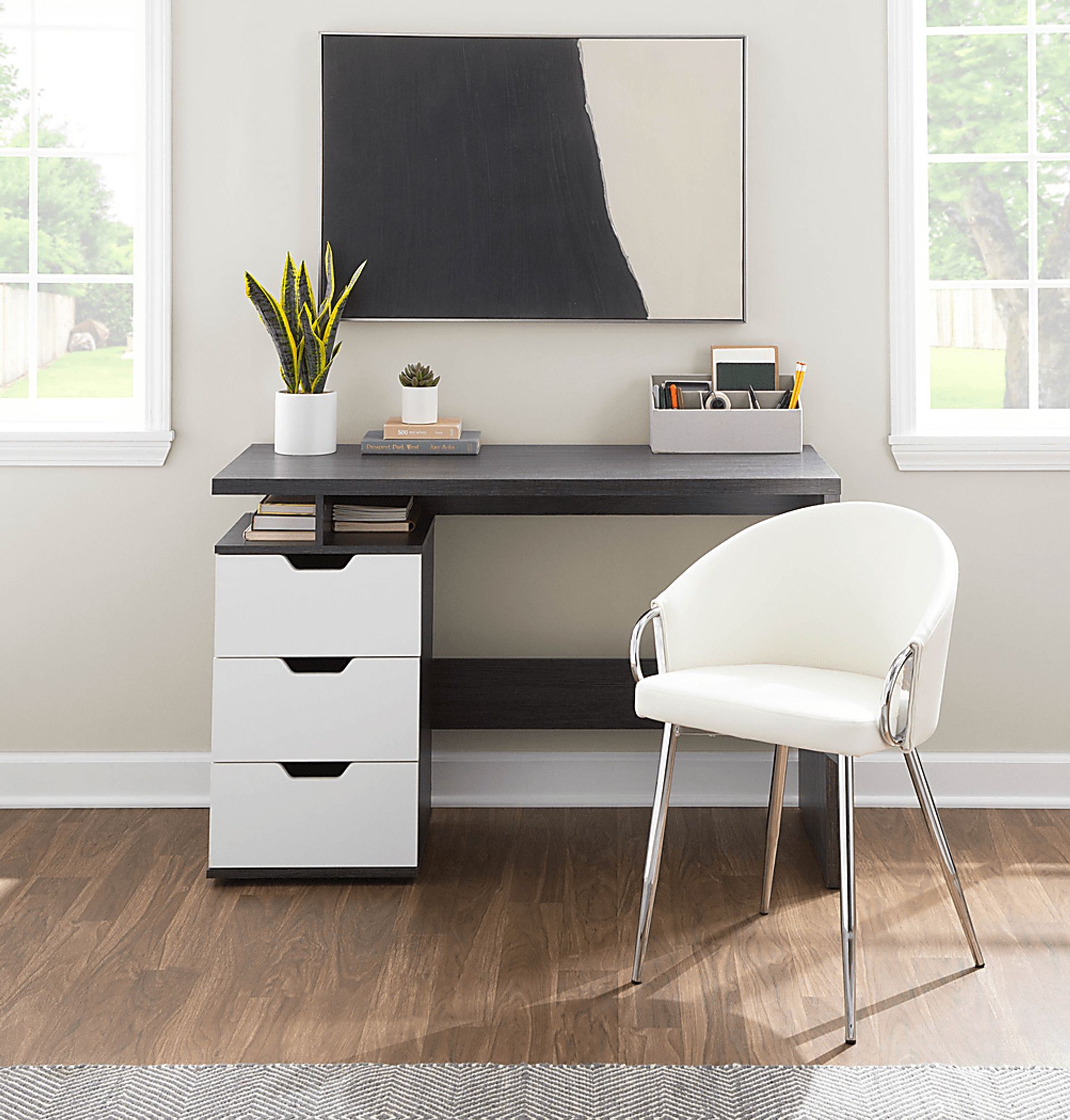 Stumberg II White Dining Chair, Set of 2 - Image 6