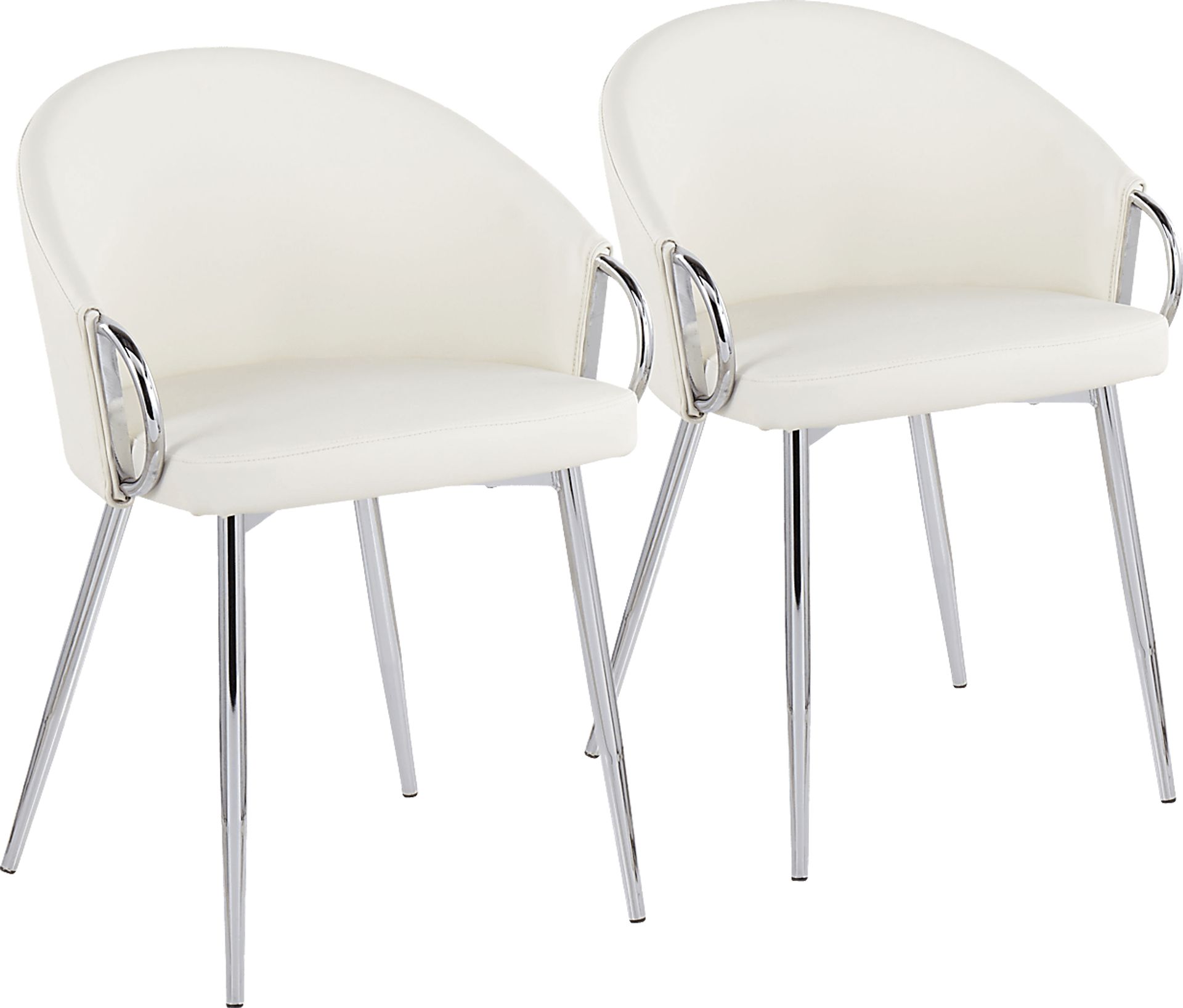 Stumberg II White Dining Chair, Set of 2 - Image 1