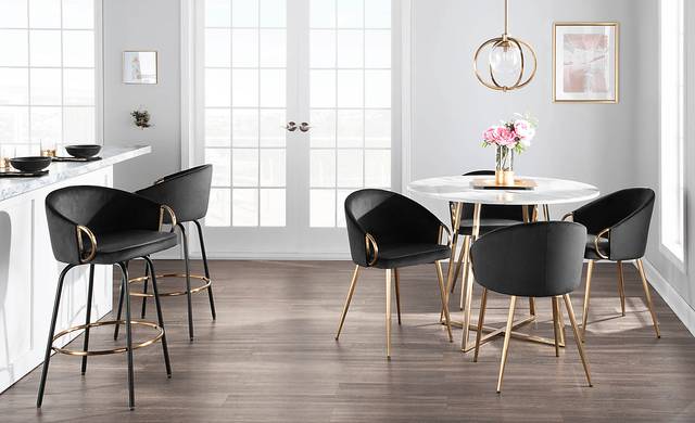 Stumberg III Black Dining Chair, Set of 2 - Thumbnail - Image 4