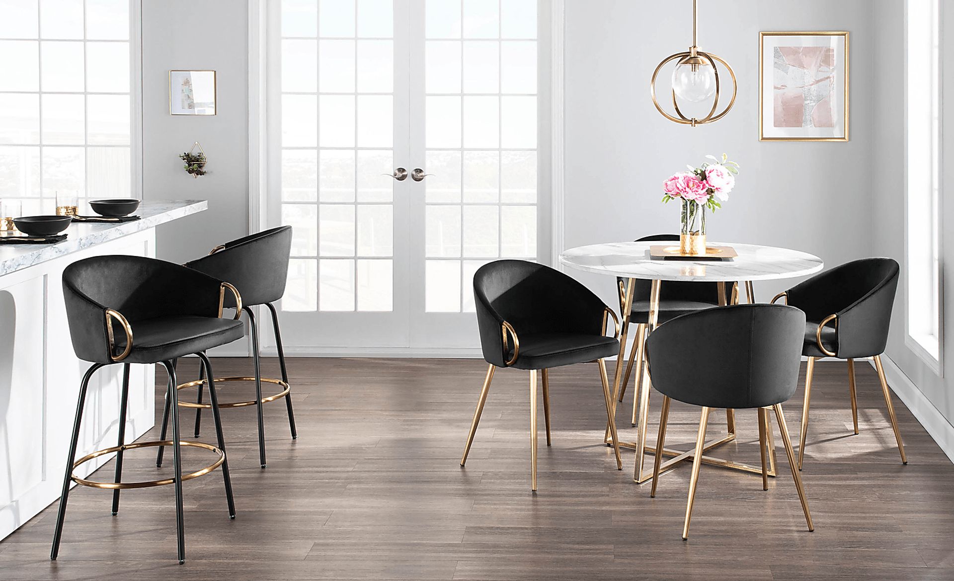 Stumberg III Black Dining Chair, Set of 2 - Image 4