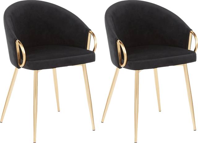 Stumberg III Black Dining Chair, Set of 2 - Thumbnail - Image 1