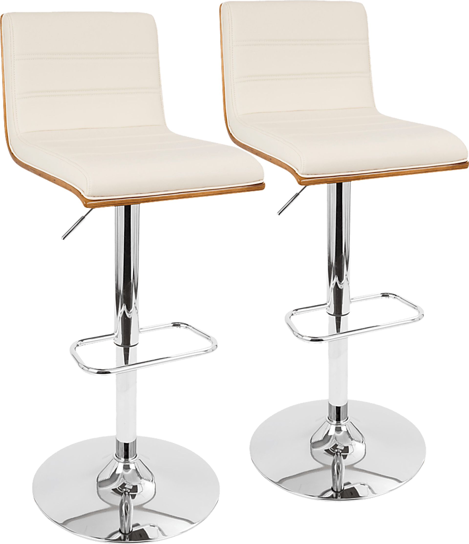 Sturfield Cream Adjustable Barstool, Set of 2 - Image 1