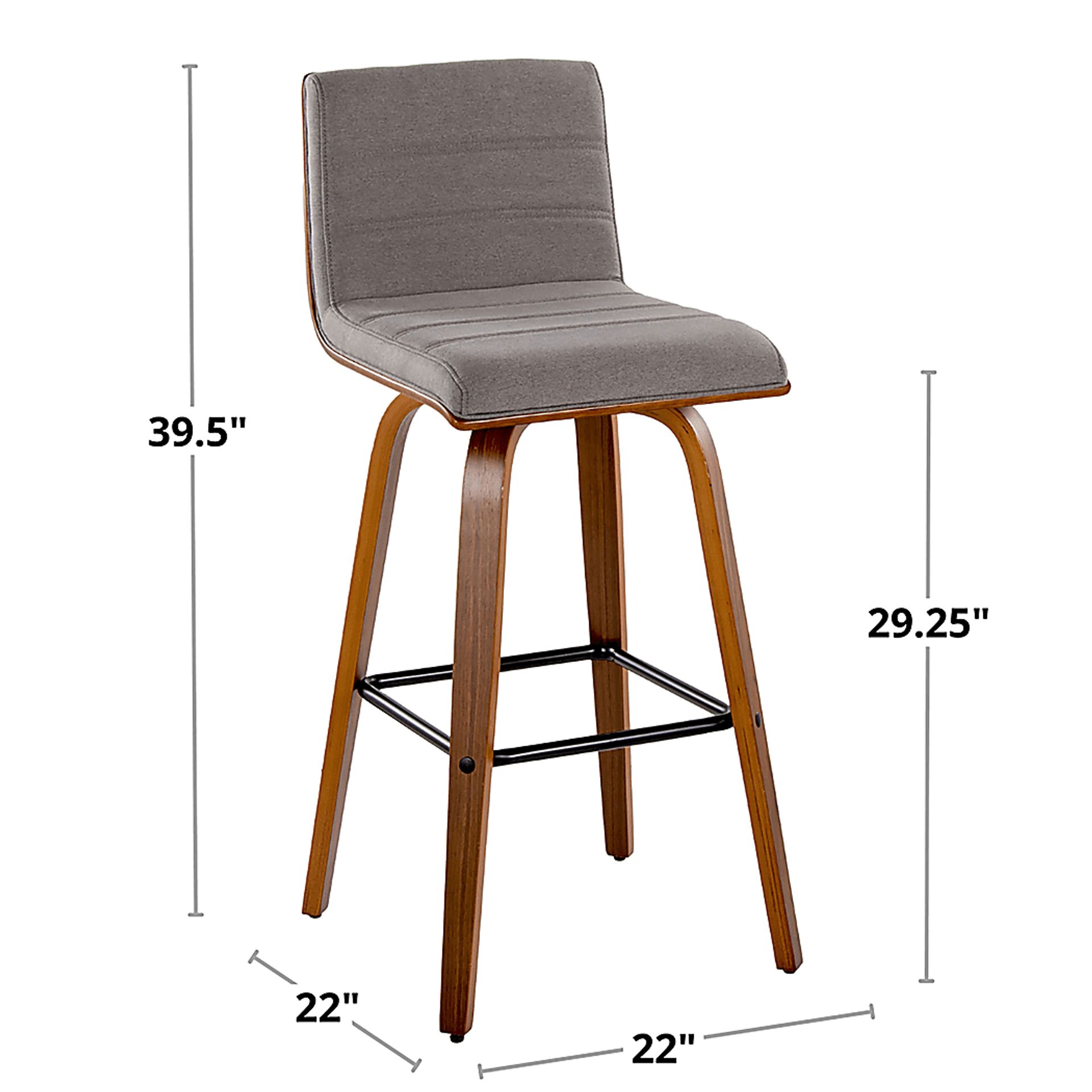Sturfield II Cream Swivel Barstool, Set of 2 - Image 12