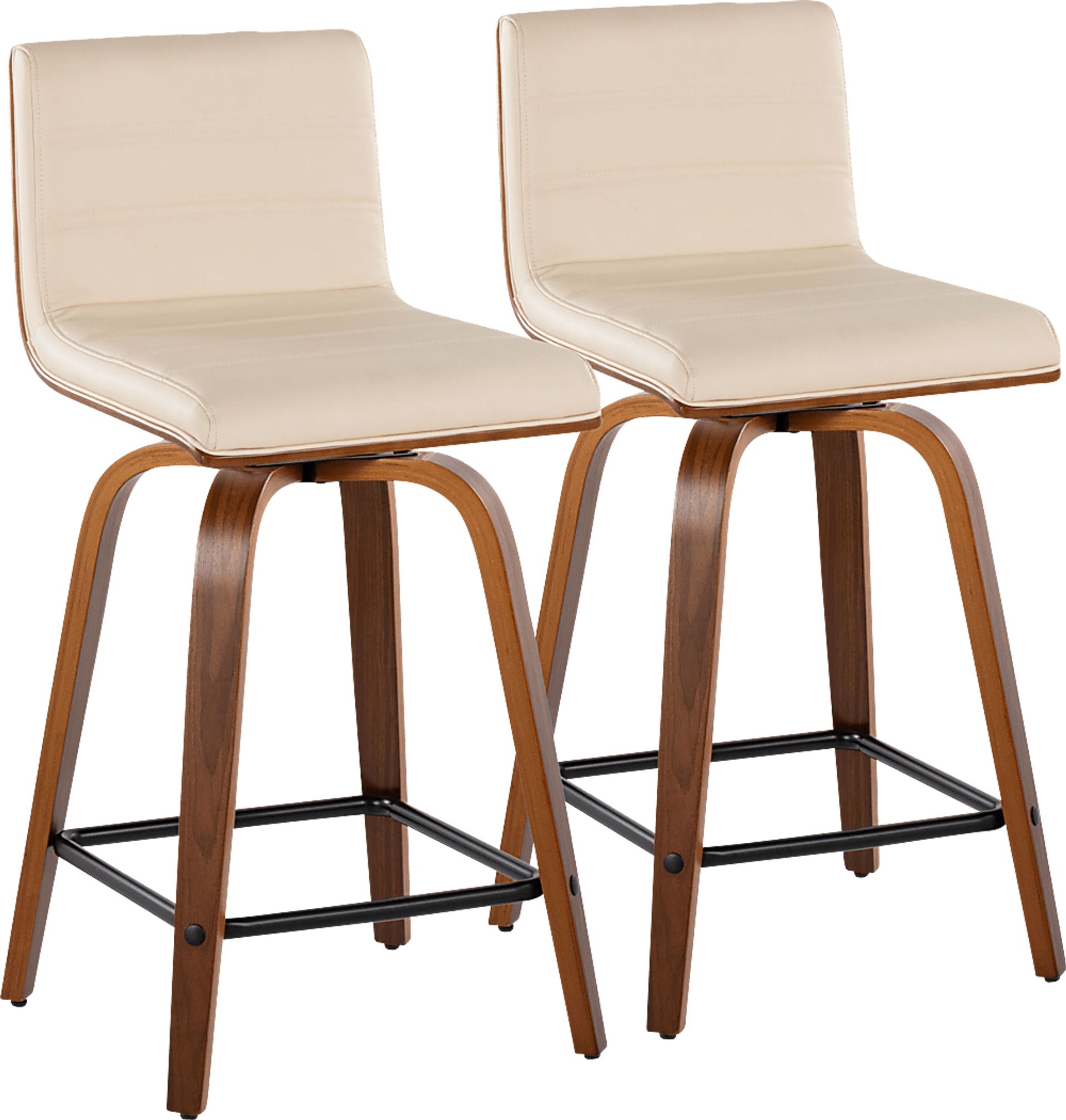 Sturfield II Cream Swivel Counter Height Stool, Set of 2 - Image 1