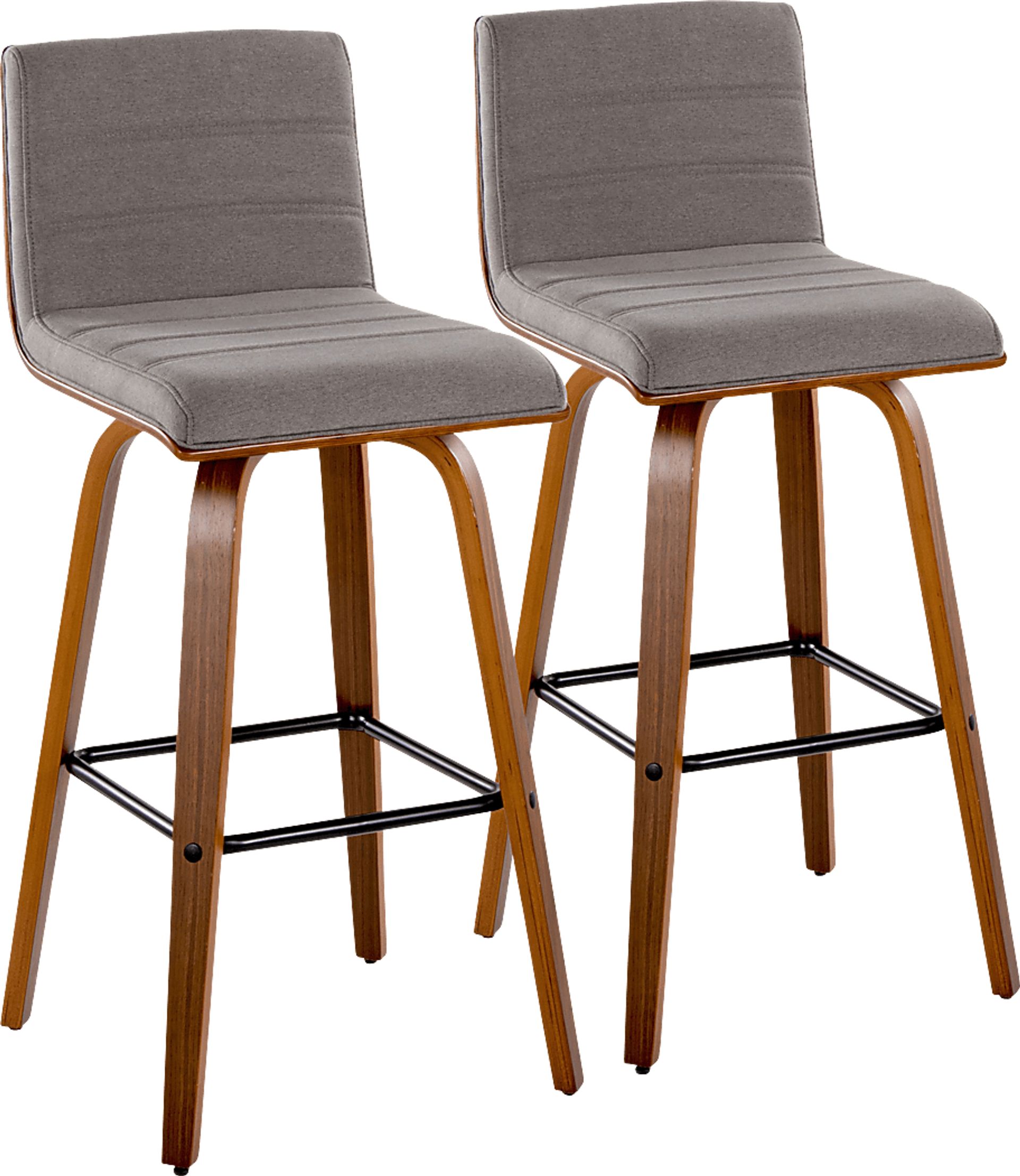 Sturfield III Gray Swivel Barstool, Set of 2 - Image 1
