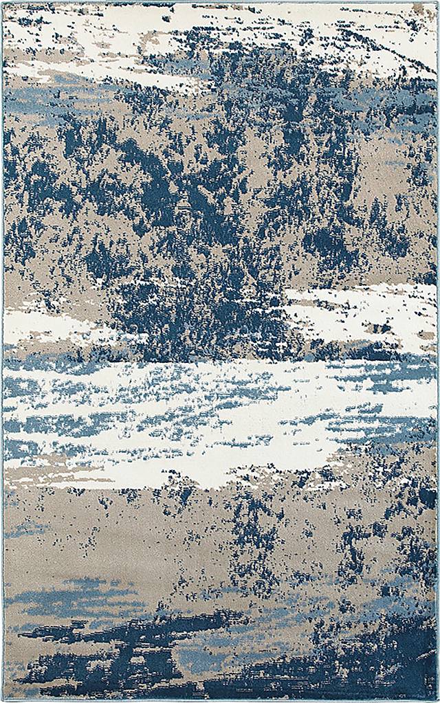 Stynas Blue 7'9 x 9'5 Rug - Thumbnail - Image 1