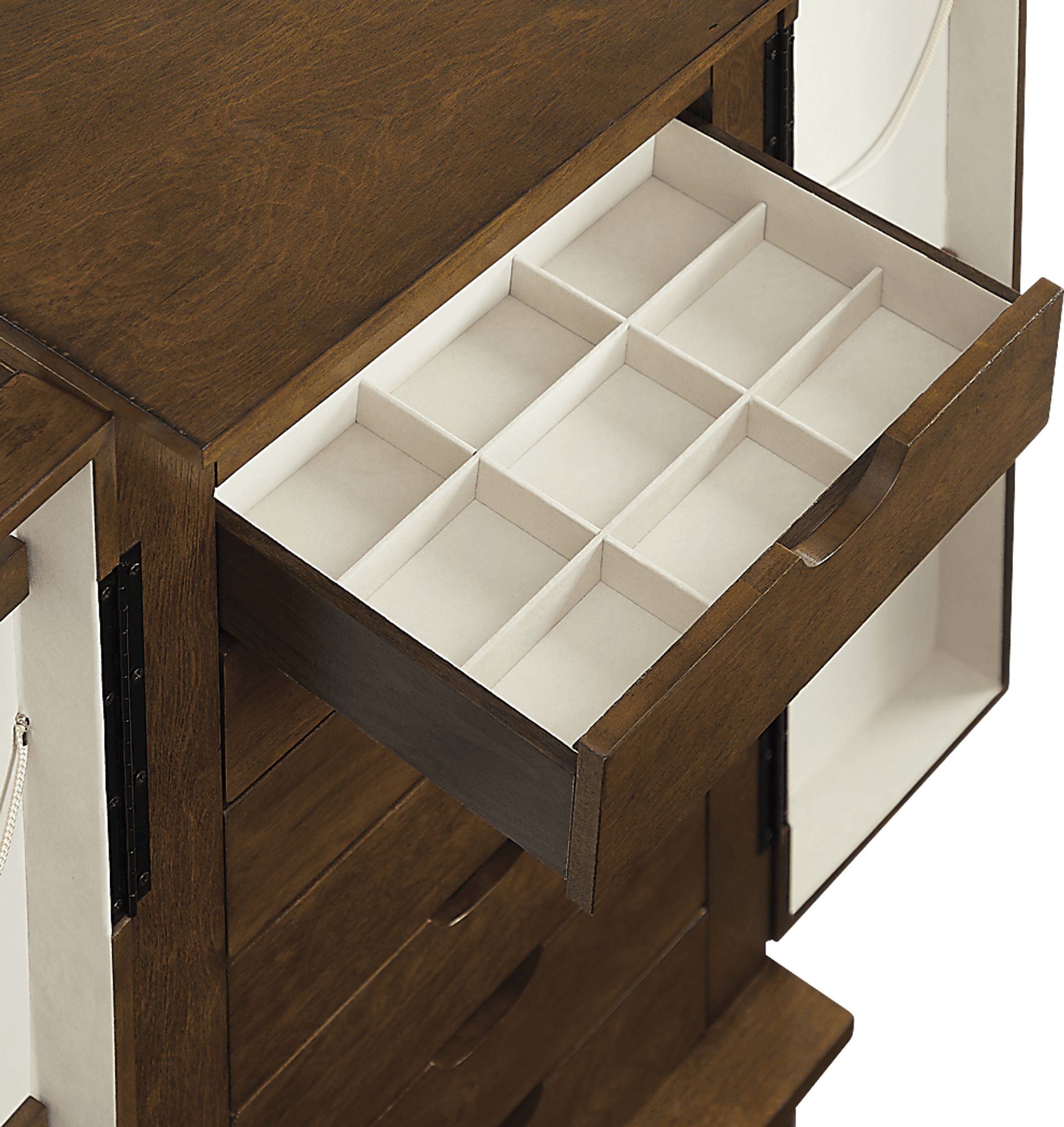 Suari Brown Jewelry Armoire - Image 14