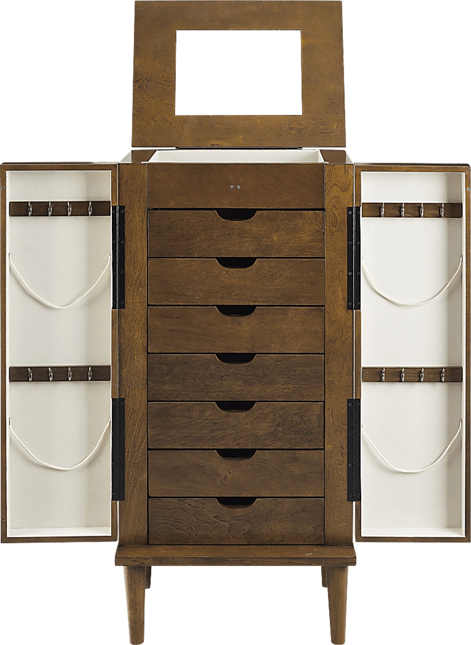 Suari Brown Jewelry Armoire - Image 16